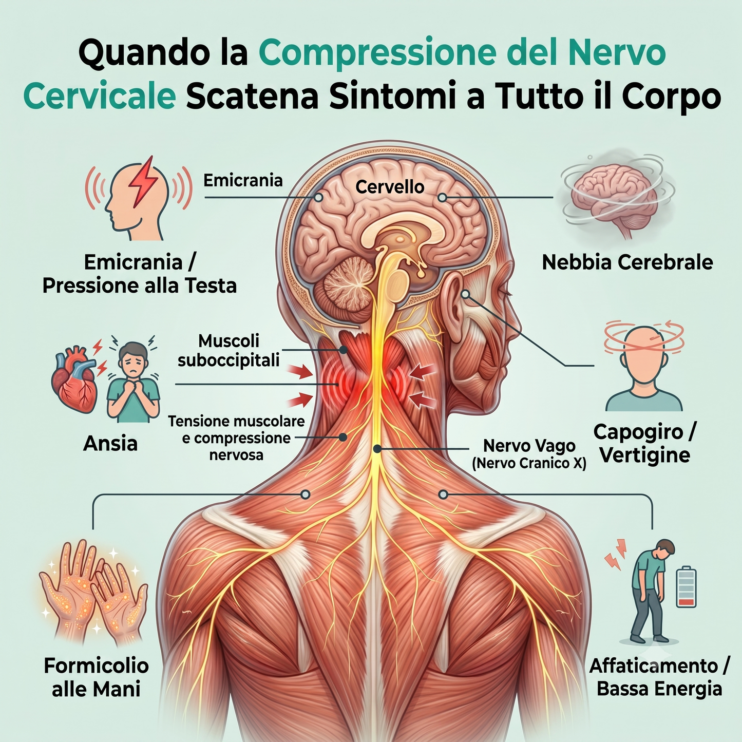 ErgoCervical Pro™ Allevia il Dolore Cervicale e Riduce la Tensione Muscolare