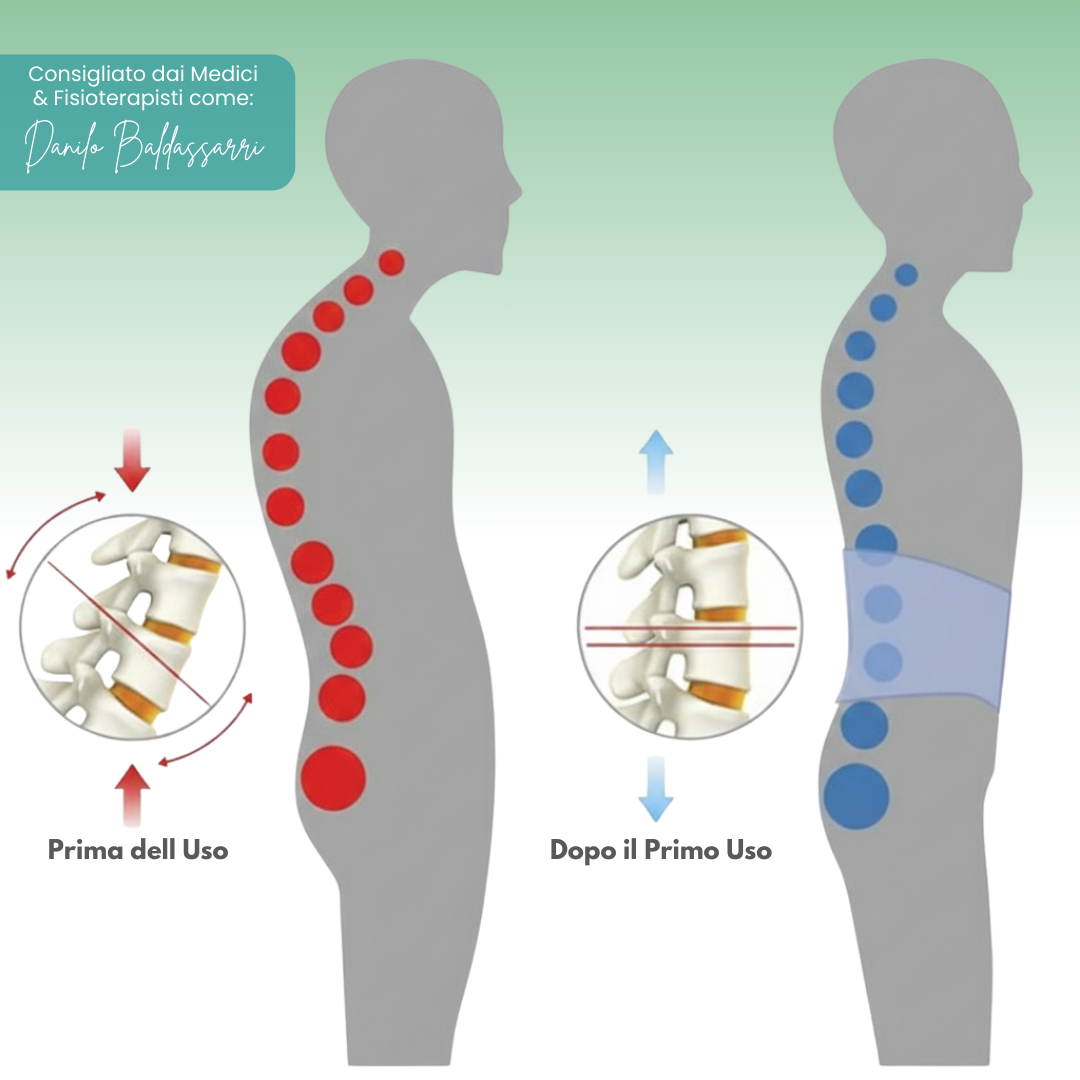 Cintura Lombare 2-in-1 ErgoCompress™ Decompressione & Sollievo dal Dolore