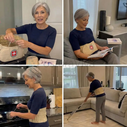 Cintura Lombare 2-in-1 ErgoCompress™ Decompressione & Sollievo dal Dolore Postura Viva