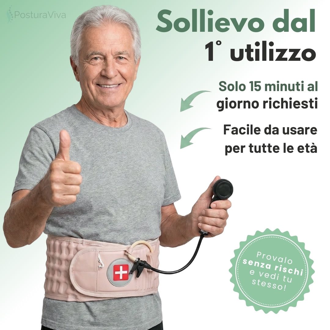 Cintura Lombare 2-in-1 ErgoCompress™ Decompressione & Sollievo dal Dolore