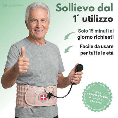 Cintura Lombare 2-in-1 ErgoCompress™ Decompressione & Sollievo dal Dolore