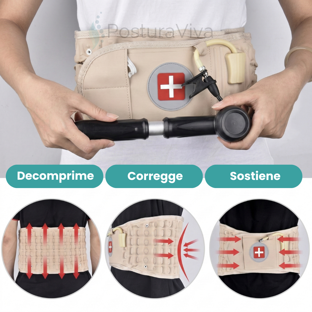 Cintura Lombare 2-in-1 ErgoCompress™ Decompressione & Sollievo dal Dolore