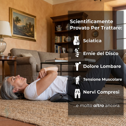 Sollievo da Sciatica e Mal di Schiena in 15 Minuti al Giorno: Massaggiatore ErgoSpine™