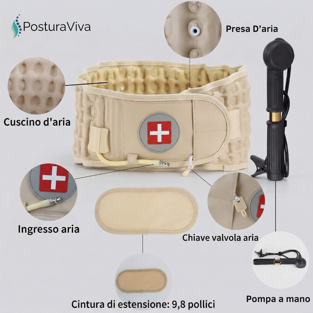 Cintura Lombare 2-in-1 ErgoCompress™ Decompressione & Sollievo dal Dolore