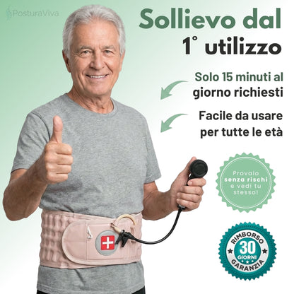 Cintura Lombare 2-in-1 ErgoCompress™ Decompressione & Sollievo dal Dolore