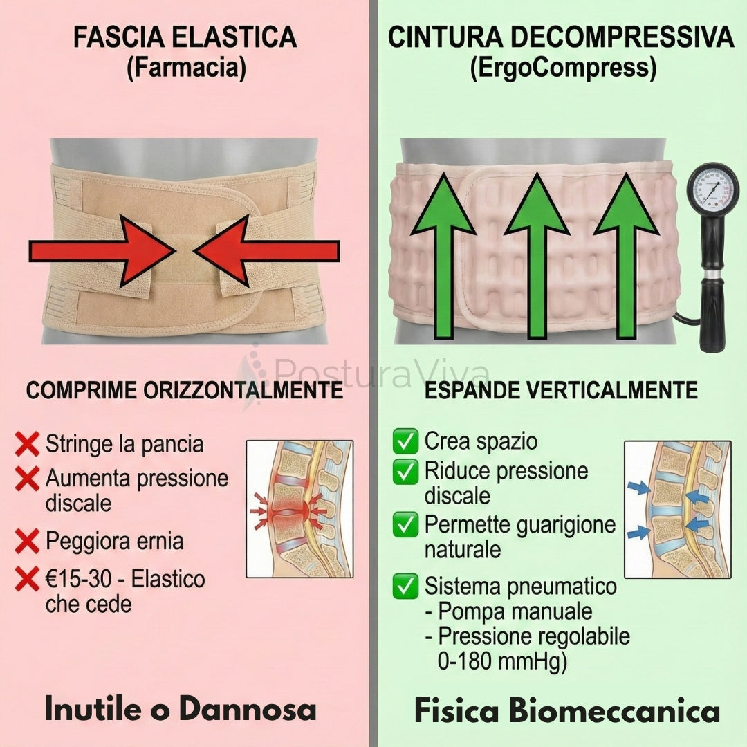 Cintura Lombare 2-in-1 ErgoCompress™ Decompressione & Sollievo dal Dolore