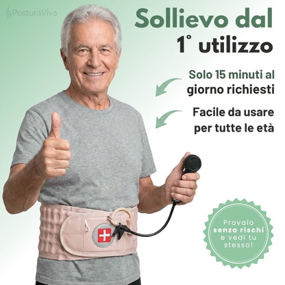 Cintura Lombare 2-in-1 ErgoCompress™ Decompressione & Sollievo dal Dolore